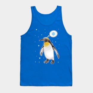 King penguin thinking about snow Tank Top